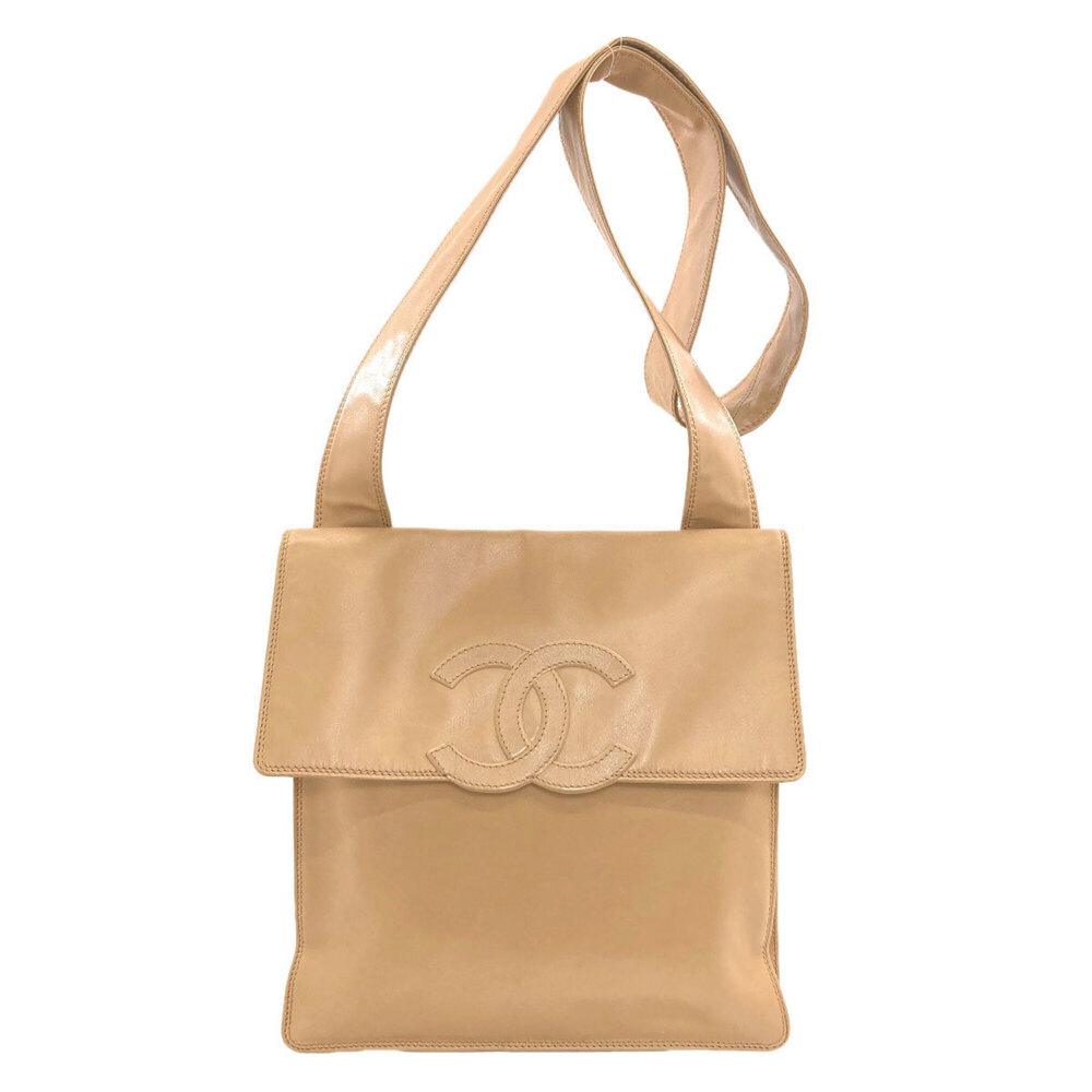 Chanel Coco Mark Gold Hardware Tote Bag Lambskin Women's CHANEL